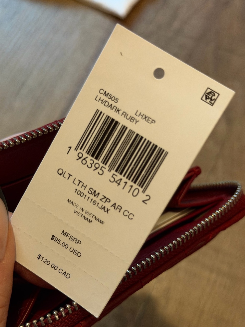 Coach Wallet dark ruby - Picture 4 of 7